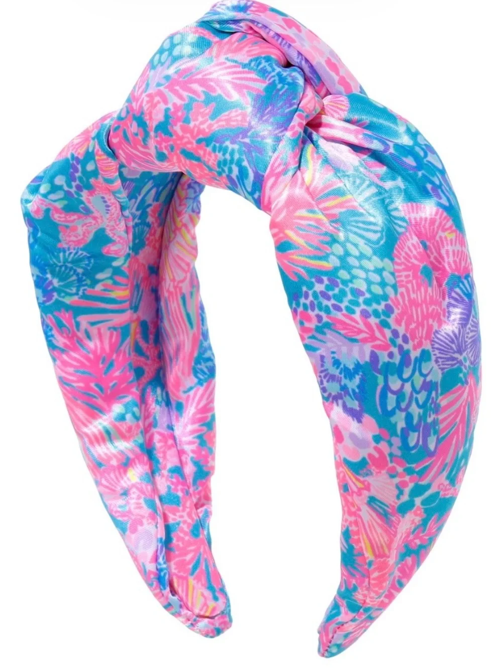Lily Pulitzer Wide Knotted Satin Headband
